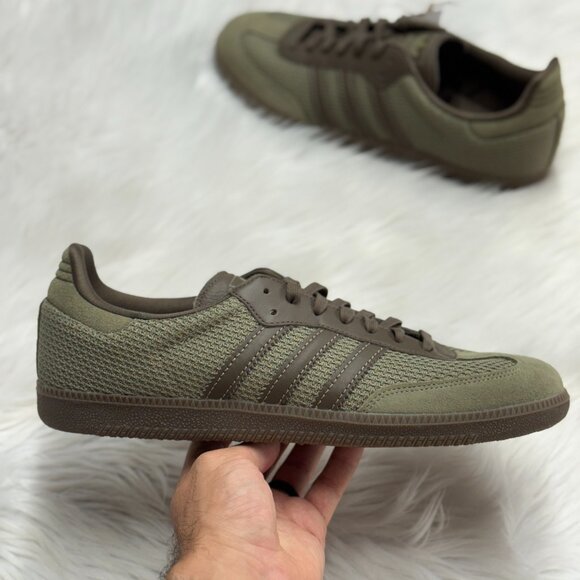 Adidas Samba OG Orbit Green Cargo Brown Mens JR0885 NEW Sz 11.5 - Picture 1 of 5